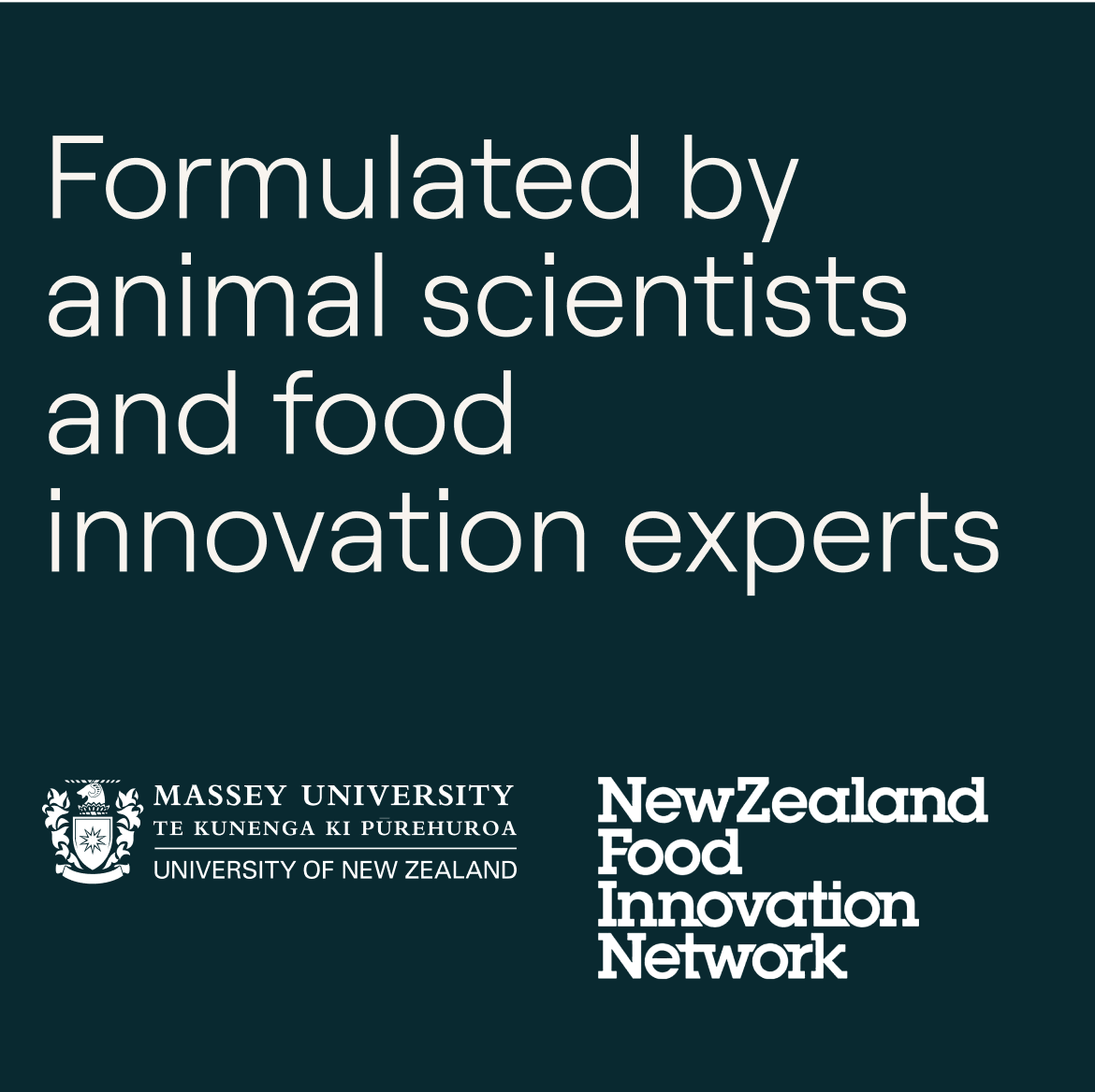 Formulated by animal scientists and food innovation experts